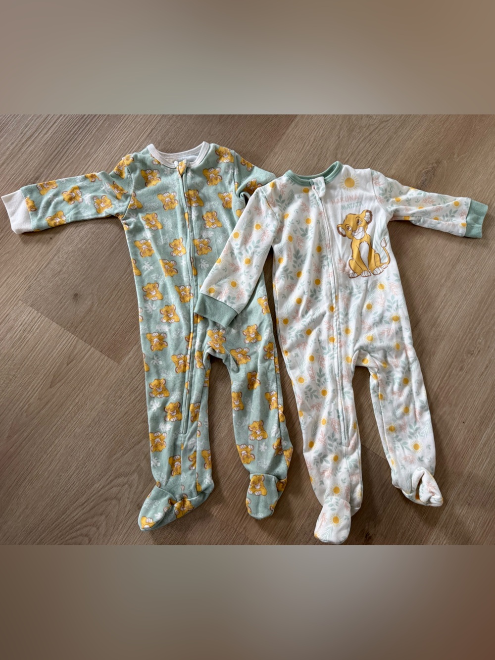 Disney Baby Simba Footies-Set of 2